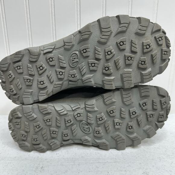 Merrell Boots Girls 5M Youth Hilltop Mid Quick Close Grey Waterproof Hiking Shoe - Picture 9 of 9